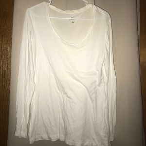 Plain White Long Sleeve Tee